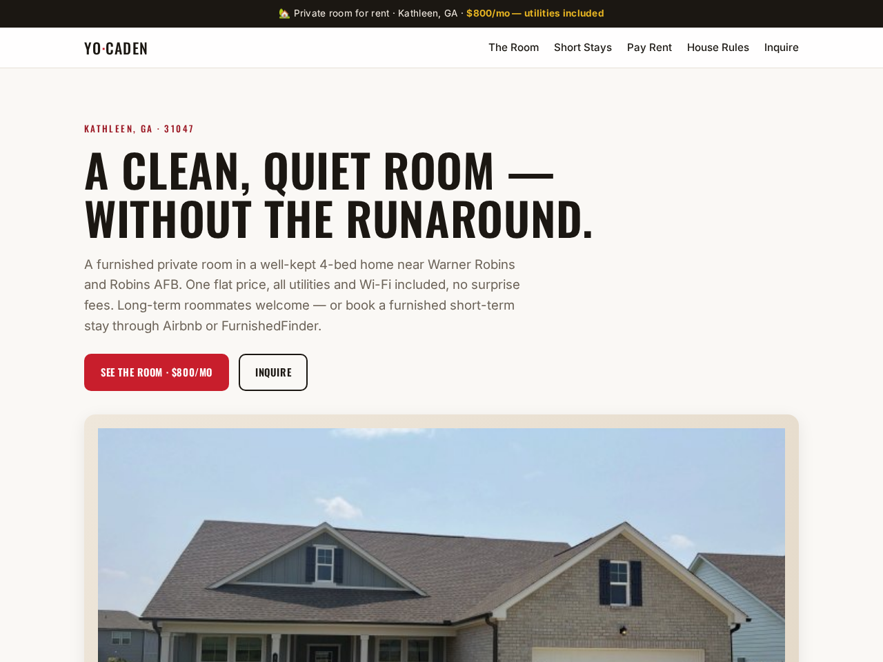 Yo Caden live site preview